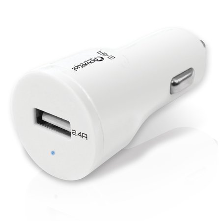 Power Up! USB Charger - 2.4a DC White 191-052420